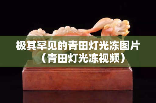 極其罕見的青田燈光凍圖片（青田燈光凍視頻）