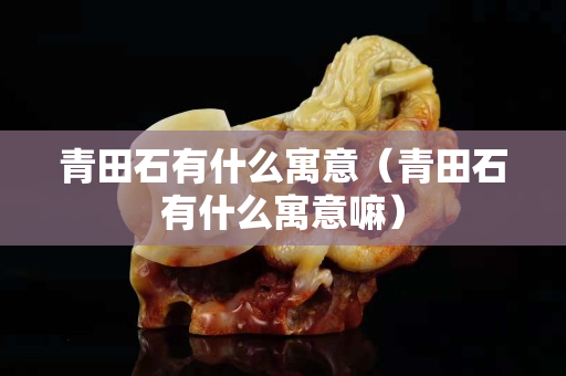 青田石有什么寓意（青田石有什么寓意嘛）