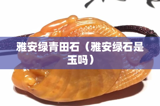 雅安綠青田石（雅安綠石是玉嗎）