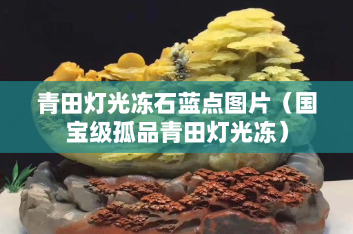 青田燈光凍石藍點圖片（國寶級孤品青田燈光凍）