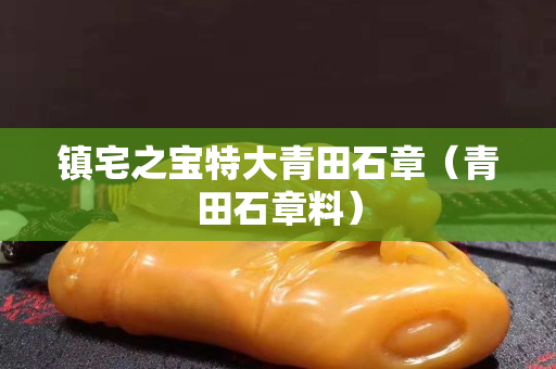 鎮宅之寶特大青田石章（青田石章料）