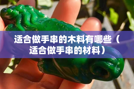 適合做手串的木料有哪些（適合做手串的材料）