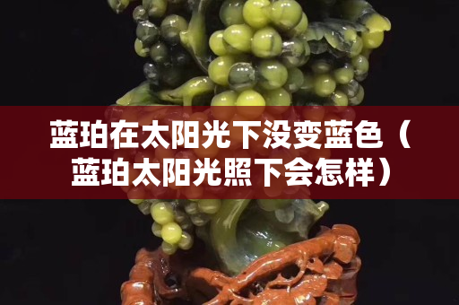 藍珀在太陽光下沒變藍色（藍珀太陽光照下會怎樣）
