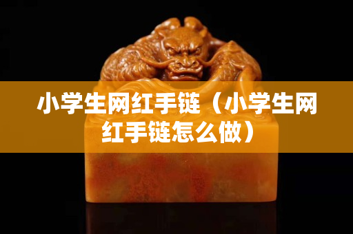 小學生網紅手鏈（小學生網紅手鏈怎么做）