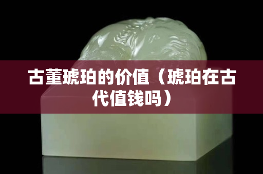 古董琥珀的價值（琥珀在古代值錢嗎）