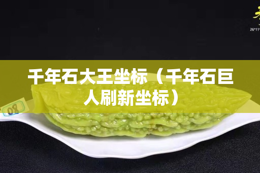 千年石大王坐標（千年石巨人刷新坐標）