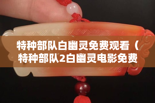 特種部隊白幽靈免費觀看（特種部隊2白幽靈電影免費觀看）