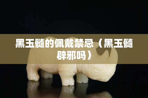 黑玉髓的佩戴禁忌（黑玉髓辟邪嗎）