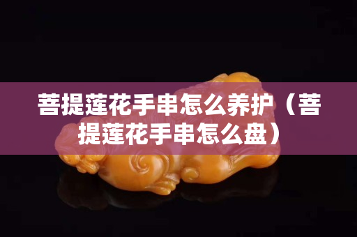 菩提蓮花手串怎么養(yǎng)護(hù)（菩提蓮花手串怎么盤）