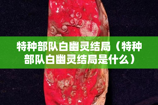 特種部隊(duì)白幽靈結(jié)局（特種部隊(duì)白幽靈結(jié)局是什么）