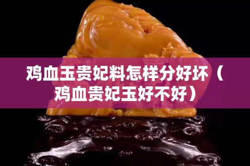 雞血玉貴妃料怎樣分好壞（雞血貴妃玉好不好）