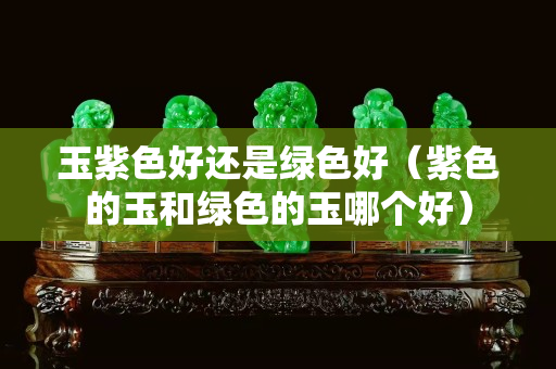 玉紫色好還是綠色好（紫色的玉和綠色的玉哪個好）