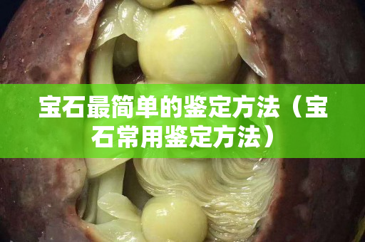 寶石最簡單的鑒定方法（寶石常用鑒定方法）