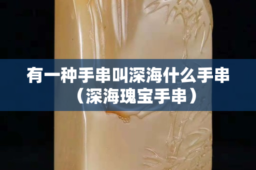 有一種手串叫深海什么手串（深海瑰寶手串）