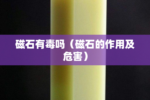 磁石有毒嗎（磁石的作用及危害）