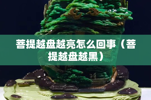 菩提越盤越亮怎么回事（菩提越盤越黑）