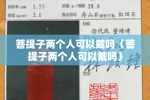菩提子兩個人可以戴嗎（菩提子兩個人可以戴嗎）