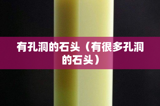 有孔洞的石頭（有很多孔洞的石頭）
