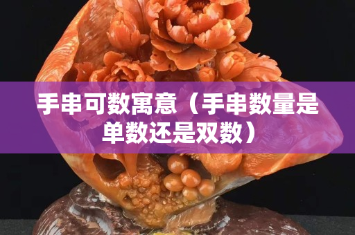 手串可數(shù)寓意（手串數(shù)量是單數(shù)還是雙數(shù)）