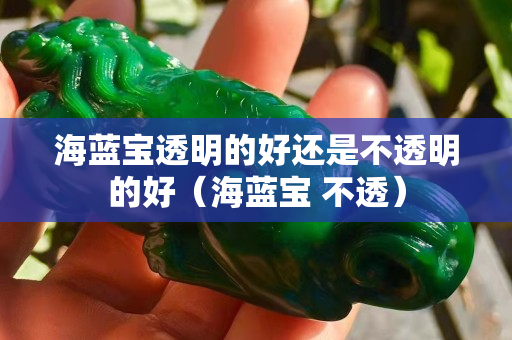 海藍寶透明的好還是不透明的好（海藍寶 不透）