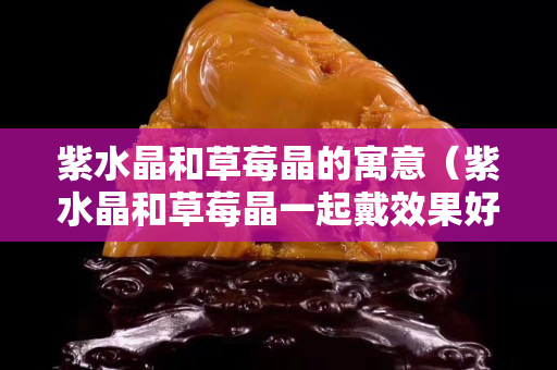 紫水晶和草莓晶的寓意（紫水晶和草莓晶一起戴效果好么）