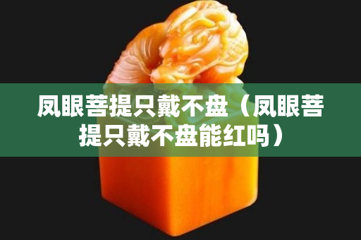 鳳眼菩提只戴不盤（鳳眼菩提只戴不盤能紅嗎）