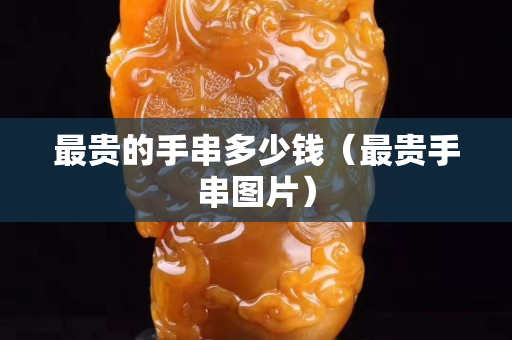 最貴的手串多少錢（最貴手串圖片）