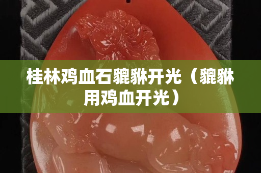 桂林雞血石貔貅開光（貔貅用雞血開光）