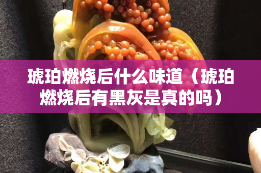 琥珀燃燒后什么味道（琥珀燃燒后有黑灰是真的嗎）