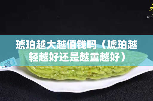 琥珀越大越值錢嗎（琥珀越輕越好還是越重越好）