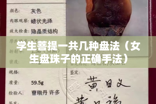 學生菩提一共幾種盤法（女生盤珠子的正確手法）