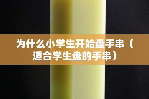 為什么小學(xué)生開始盤手串（適合學(xué)生盤的手串）