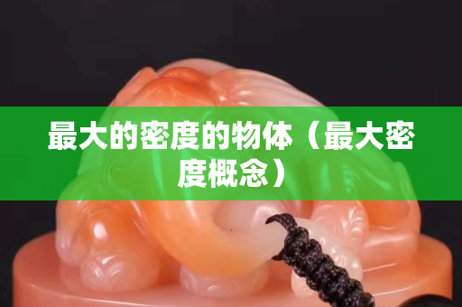 最大的密度的物體（最大密度概念）