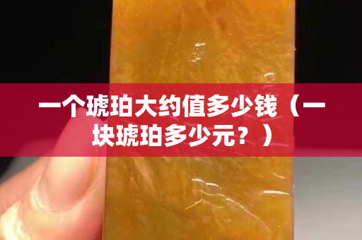 一個(gè)琥珀大約值多少錢（一塊琥珀多少元？）