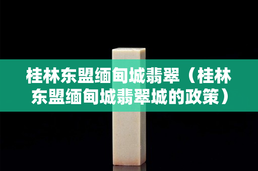 桂林東盟緬甸城翡翠（桂林東盟緬甸城翡翠城的政策）