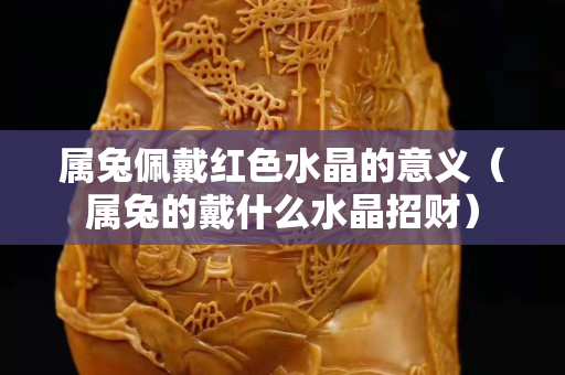 屬兔佩戴紅色水晶的意義（屬兔的戴什么水晶招財）