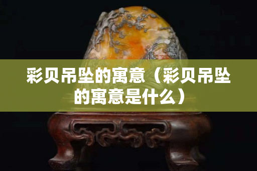 彩貝吊墜的寓意（彩貝吊墜的寓意是什么）