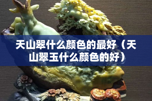 天山翠什么顏色的最好（天山翠玉什么顏色的好）