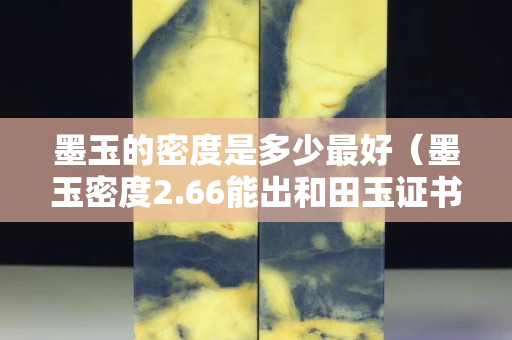墨玉的密度是多少最好（墨玉密度2.66能出和田玉證書嗎）