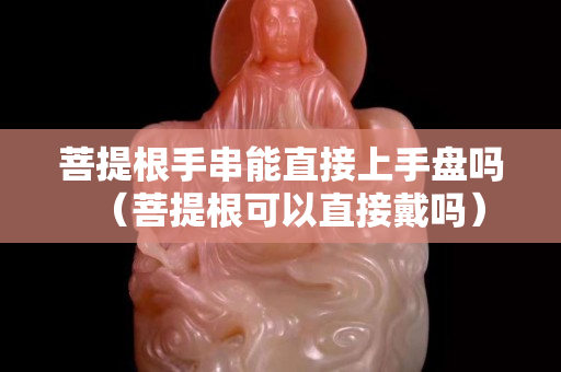 菩提根手串能直接上手盤嗎（菩提根可以直接戴嗎）