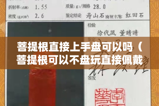 菩提根直接上手盤可以嗎（菩提根可以不盤玩直接佩戴嘛）