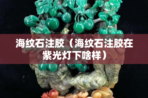 海紋石注膠（海紋石注膠在紫光燈下啥樣）
