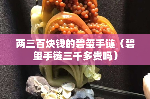 兩三百塊錢的碧璽手鏈（碧璽手鏈三千多貴嗎）