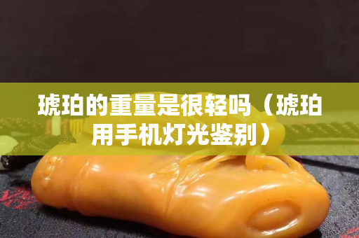 琥珀的重量是很輕嗎（琥珀用手機(jī)燈光鑒別）