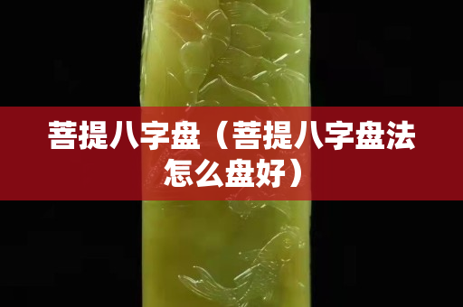 菩提八字盤（菩提八字盤法怎么盤好）