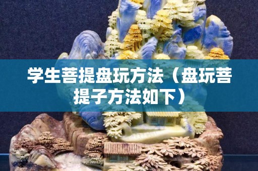 學生菩提盤玩方法（盤玩菩提子方法如下）