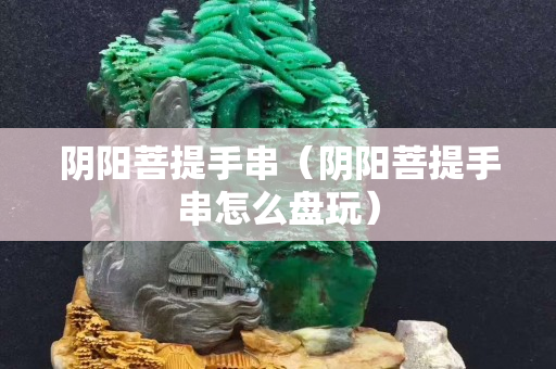 陰陽菩提手串（陰陽菩提手串怎么盤玩）