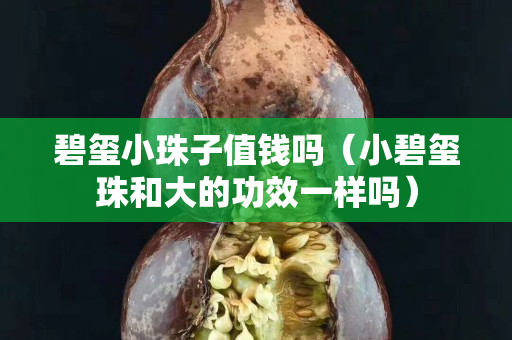 碧璽小珠子值錢嗎（小碧璽珠和大的功效一樣嗎）