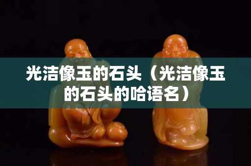 光潔像玉的石頭（光潔像玉的石頭的哈語名）