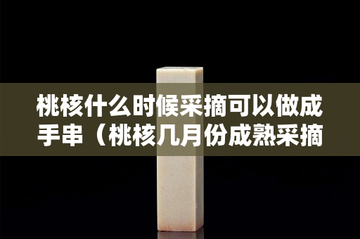 桃核什么時候采摘可以做成手串（桃核幾月份成熟采摘）